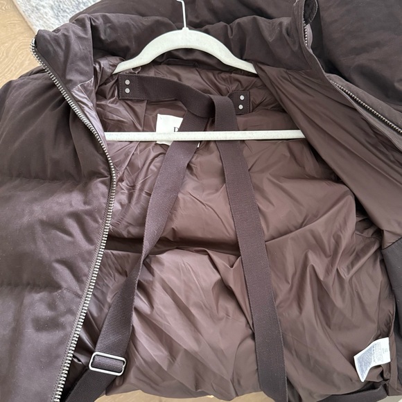 Banana Republic Short Puffer Coat, Chocolate Ganache Brown - Picture 10 of 10